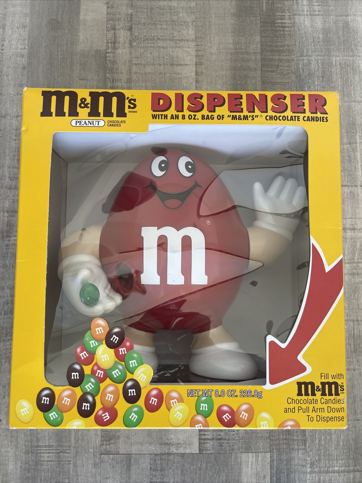 VTG M&Ms Red Candy Dispenser Official Collectible 1992 NEW IN BOX