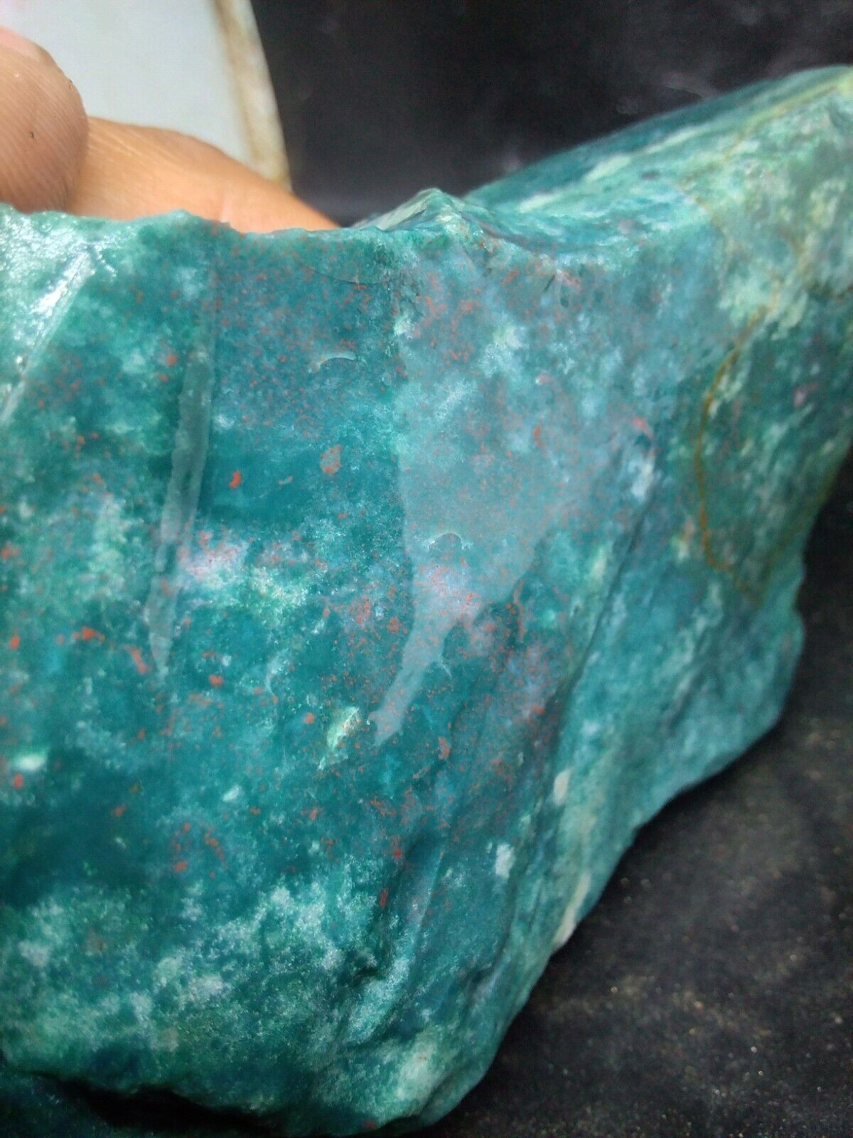 Super Green Bloodstone Jasper Great For Lapidary Or Collection 