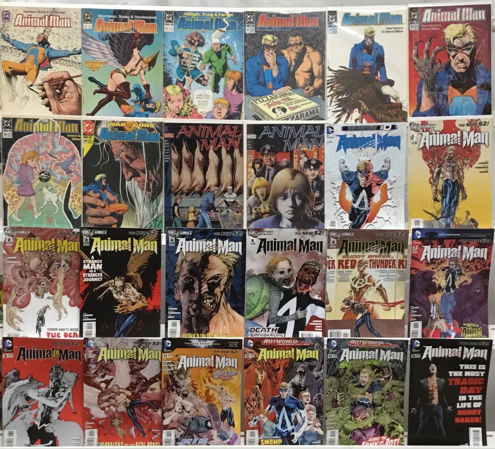 DC Comics Animal Man Comic Book Lot of 24 Issues