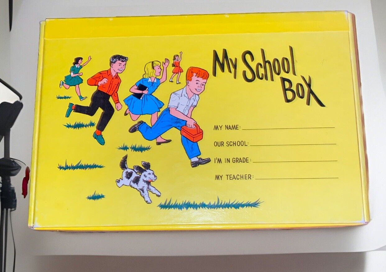Vintage My School Box  Pencil Box In Perfect Condition See Photos