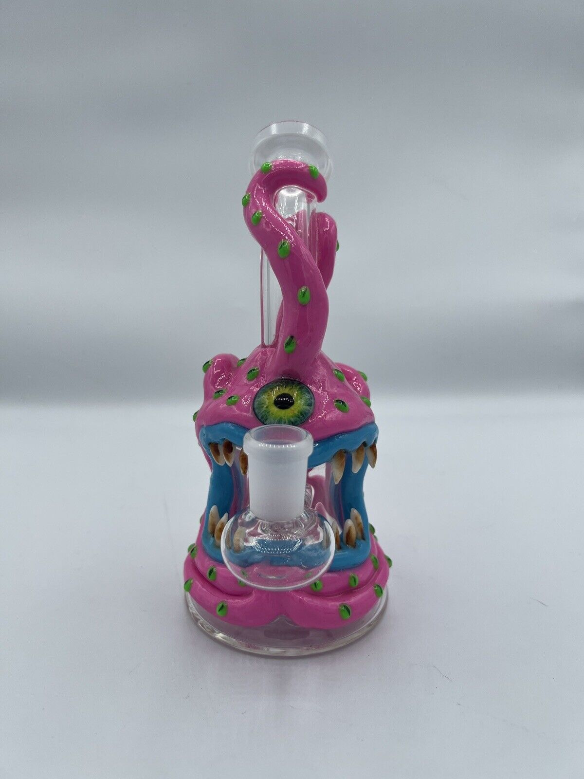 Monster Octopus Colorful Glass Bong Pink Tentacles Beaker Pipe Unique Thick