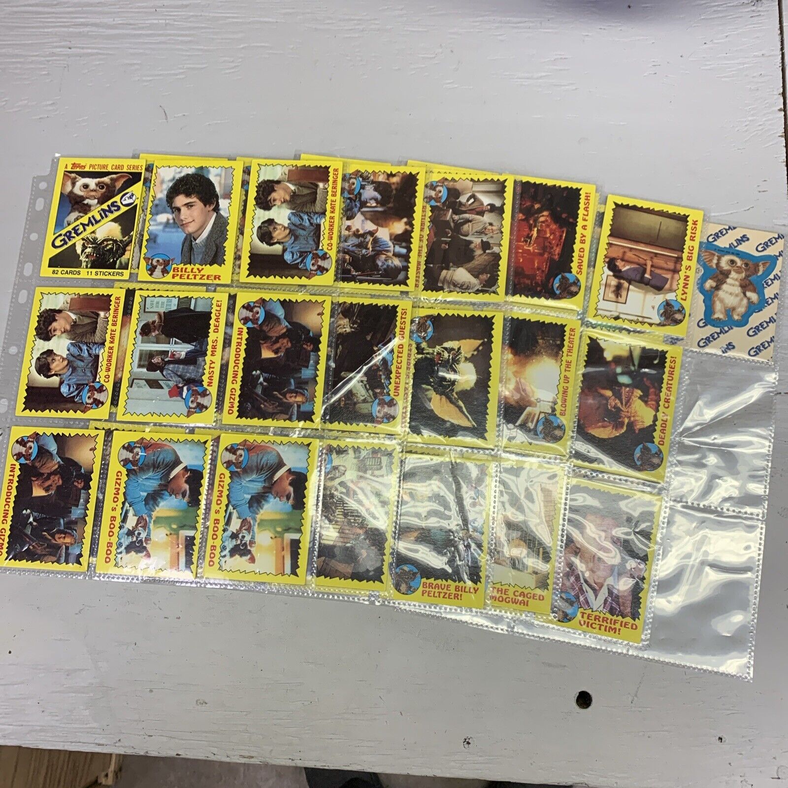 1984 Topps Gremlin Movie Trading Card Lot Of 50  Cards And Stickers