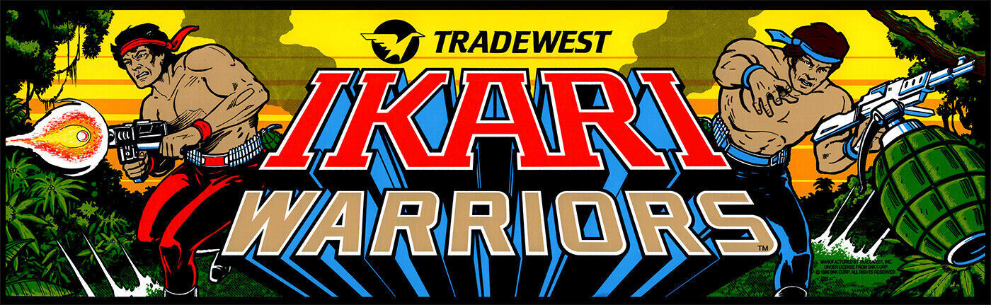 Ikari Warriors Arcade Marquee/Sign (26\