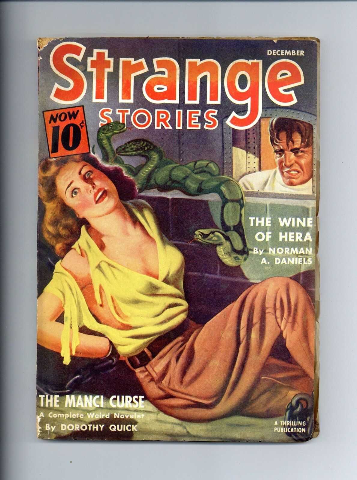 Strange Stories Pulp Dec 1940 Vol. 4 #3 VG