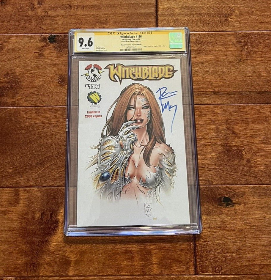 Witchblade #116 9.6 CGC Wizard World Los Angeles Edition Signed by Ron Marz 2008