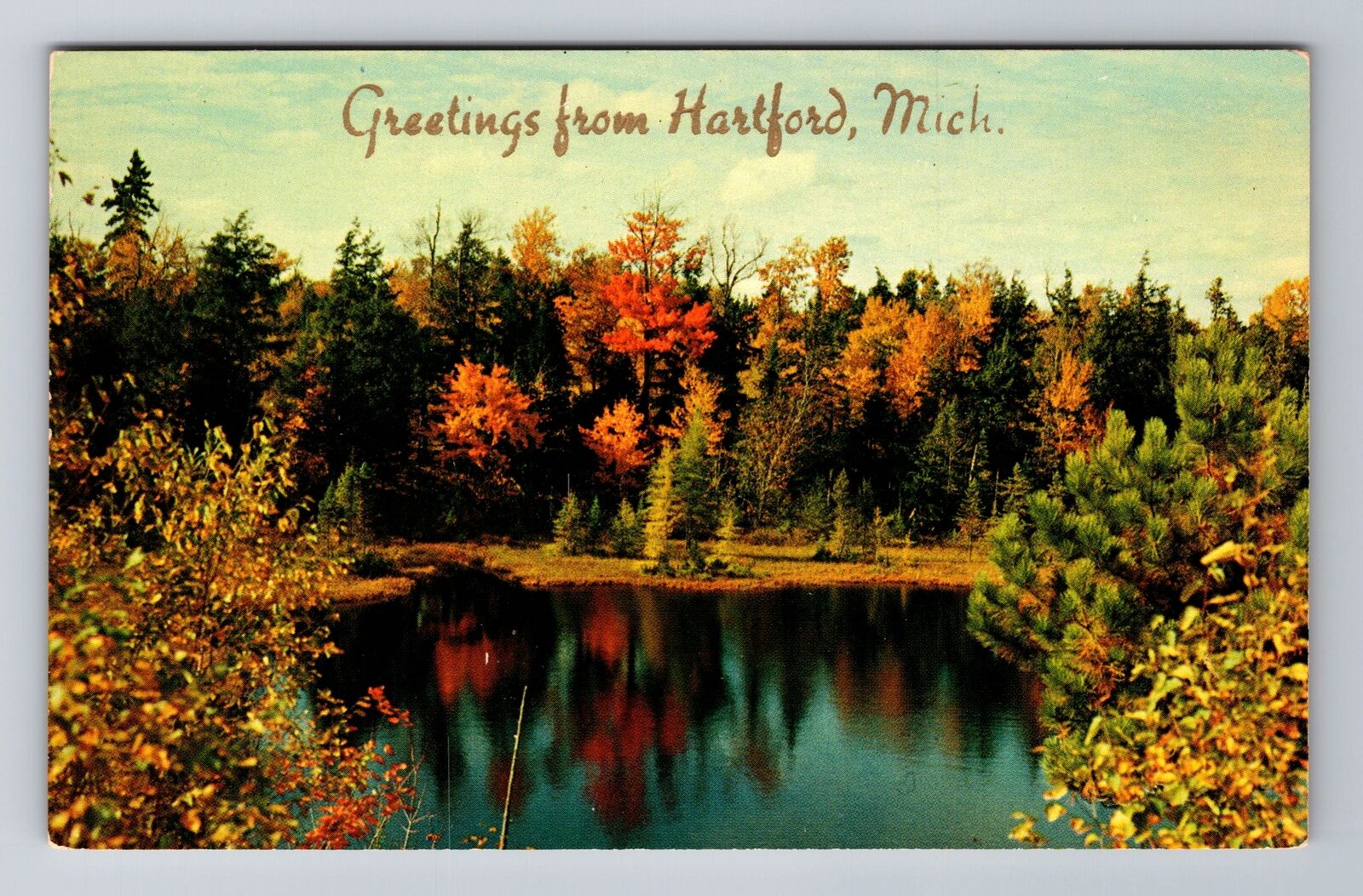 Hartford MI-Michigan, General Scenic Greetings, Antique, Vintage Postcard