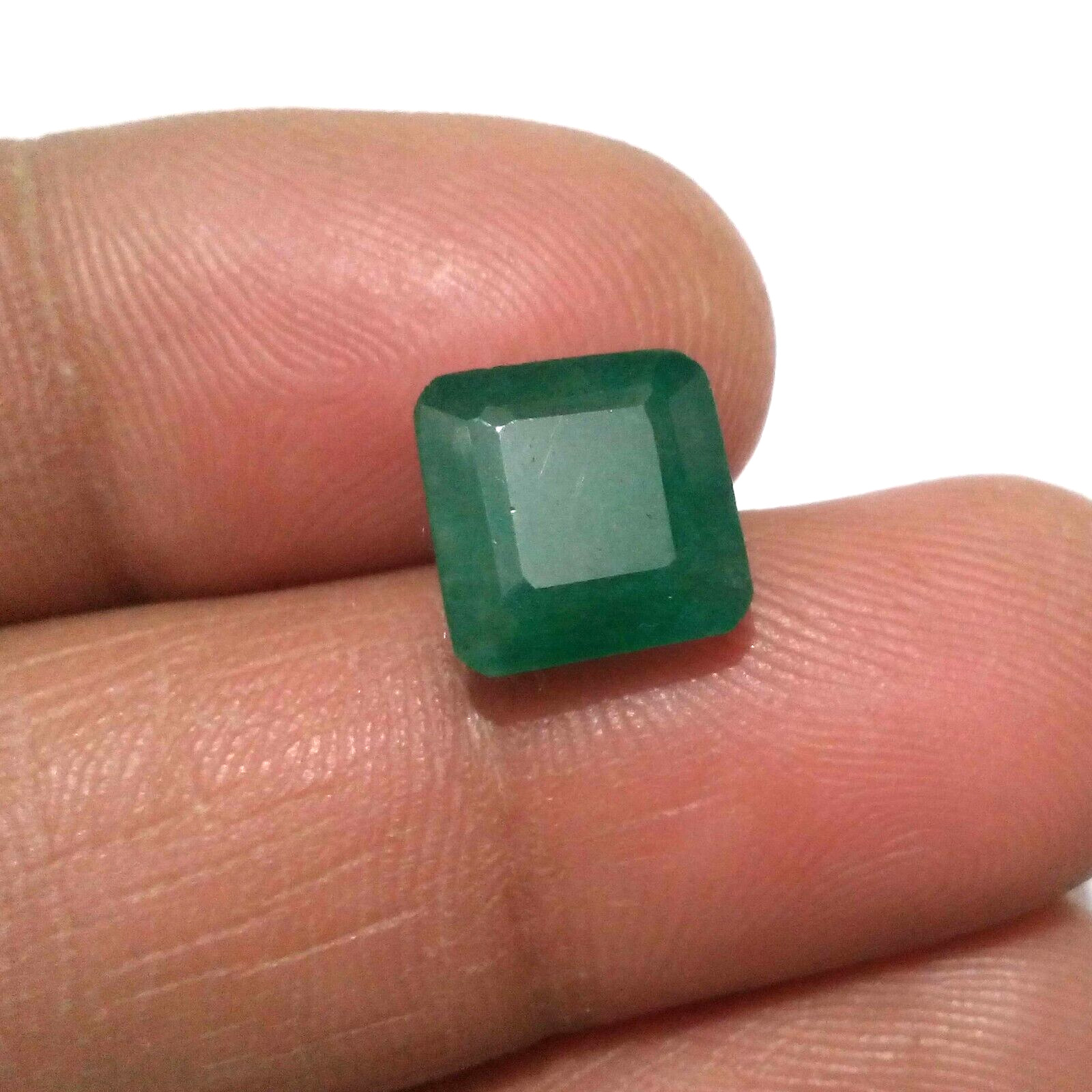 Gorgeous Zambian Emerald Faceted Emerald Shape 5.10 Crt Top Green Loose Gemstone