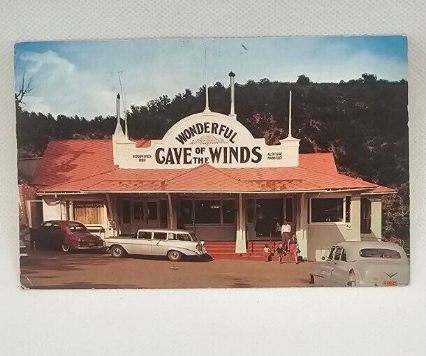VTG Ephemera Postcard Unposted Cave of the Winds Manitou Springs RPPC 