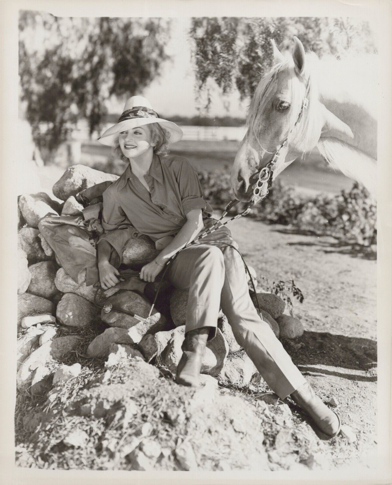 HOLLYWOOD BEAUTY CAROLE LOMBARD STYLISH POSE STUNNING PORTRAIT 1950s Photo 2