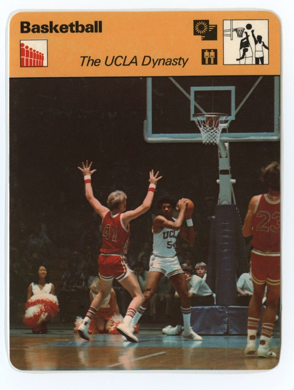UCLA Dynasty - Basketball   Sportscasters Card- LAMINATED 
