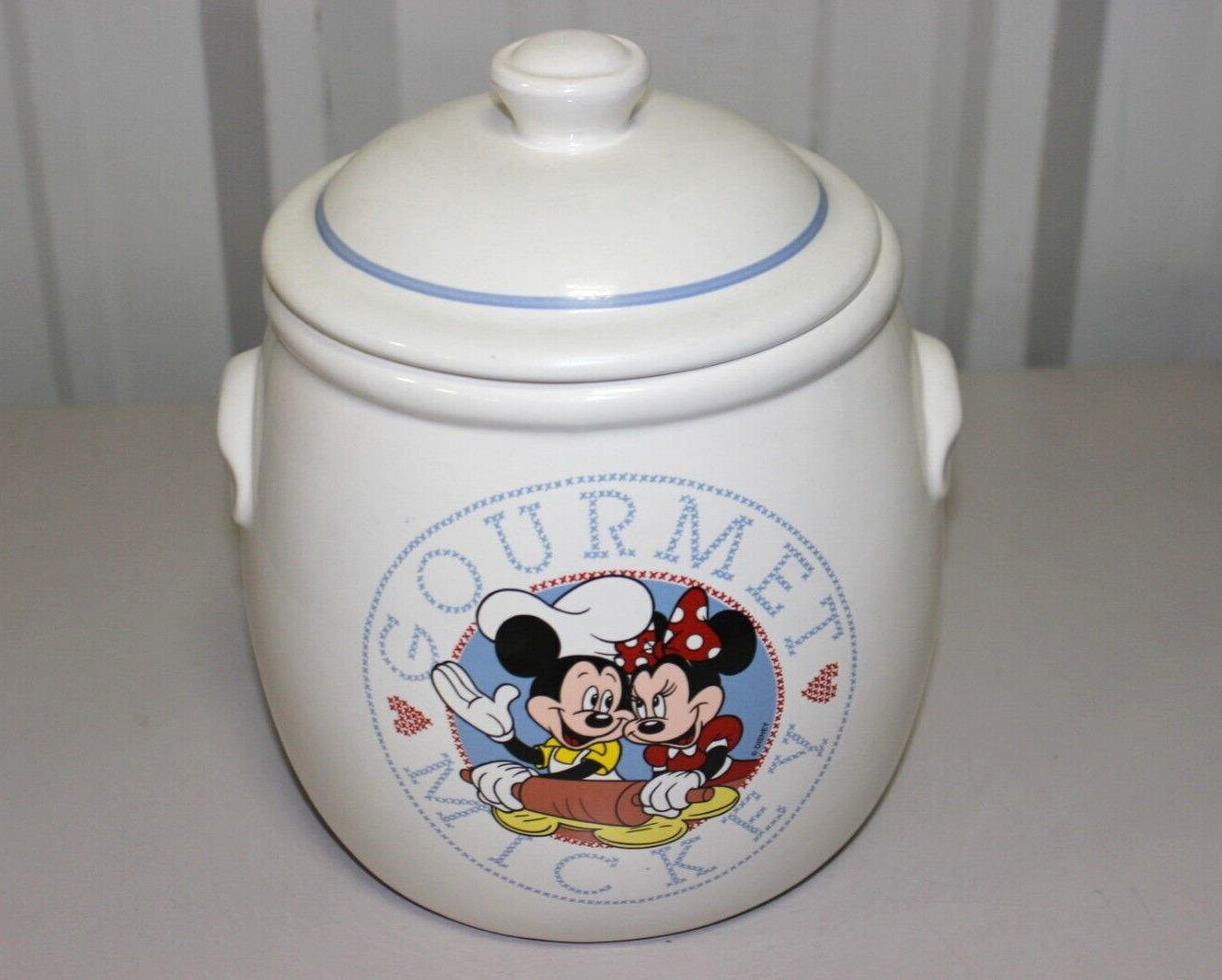 Vintage Gourmet Mickey Minnie Mouse Cookie Jar - 9.5