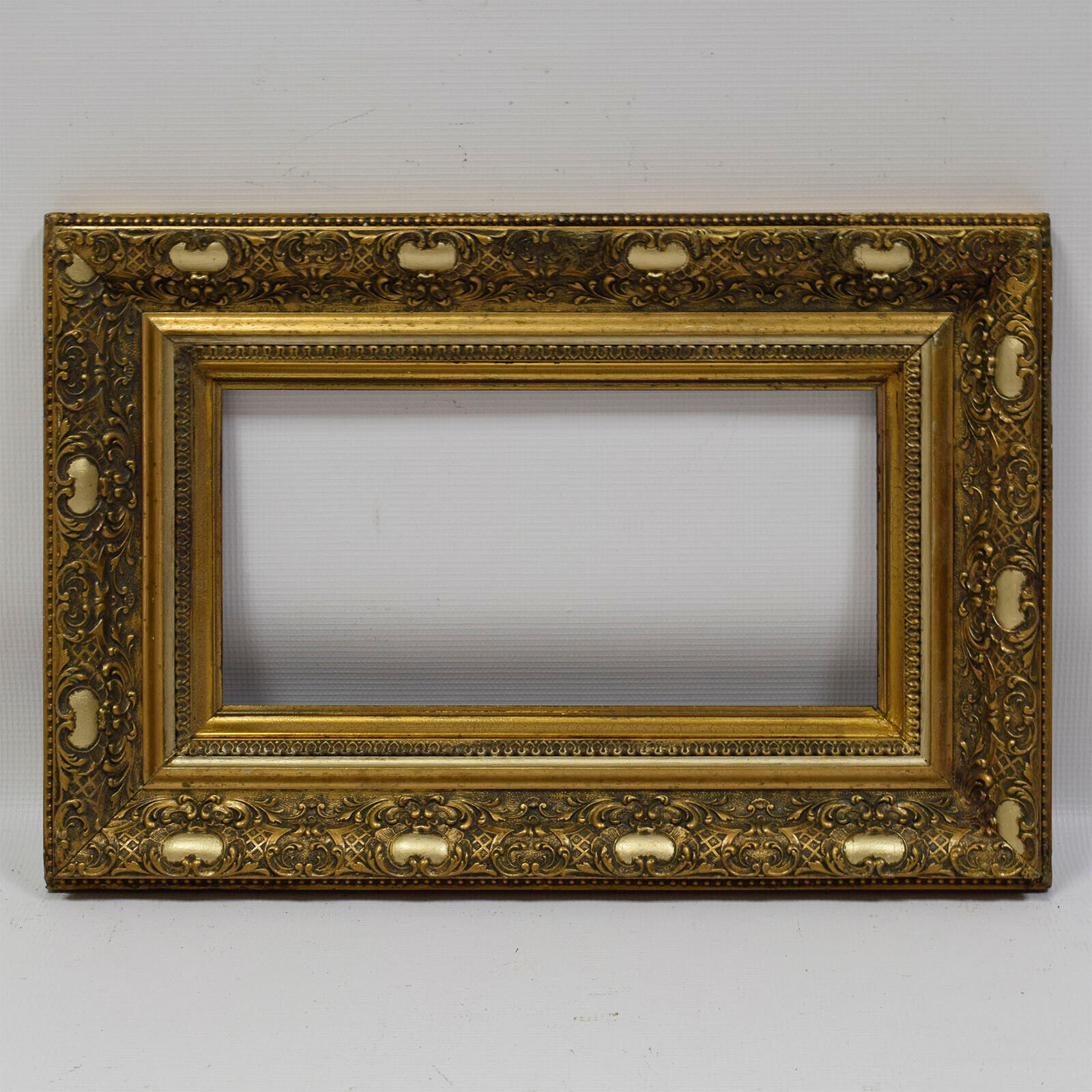 Ca.1900-1920 Old wooden frame original condition Internal: 13,5x7.4 in