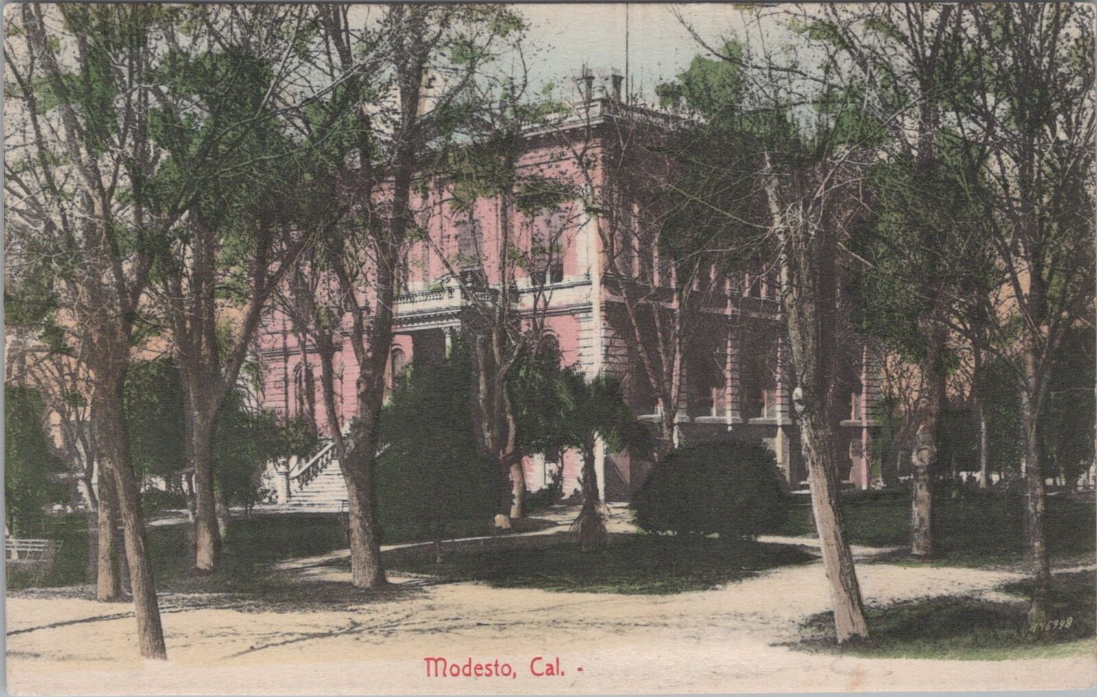 Modesto California Pacific Novelty Co. Pub. Atwater 1908 PM Postcard