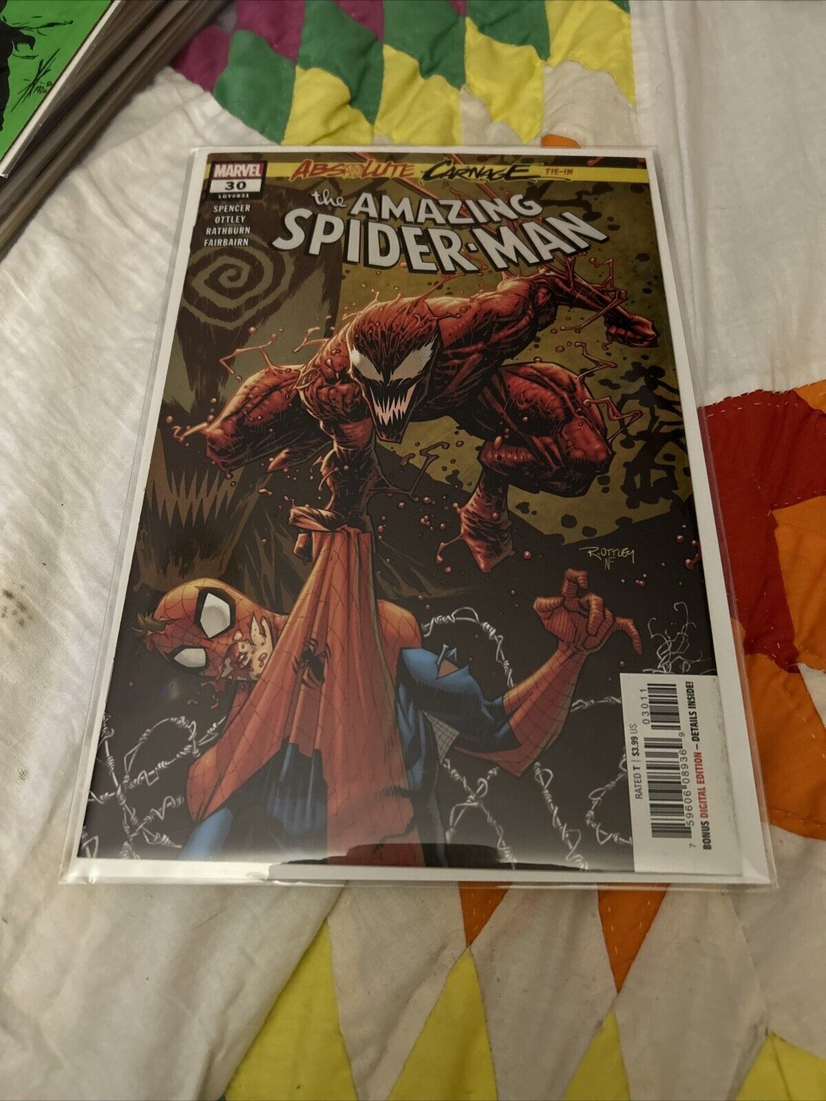 Amazing Spider-Man #30, Vol 5/Lgy #831 (Marvel, 2019) Absolute Carnage Tie-In