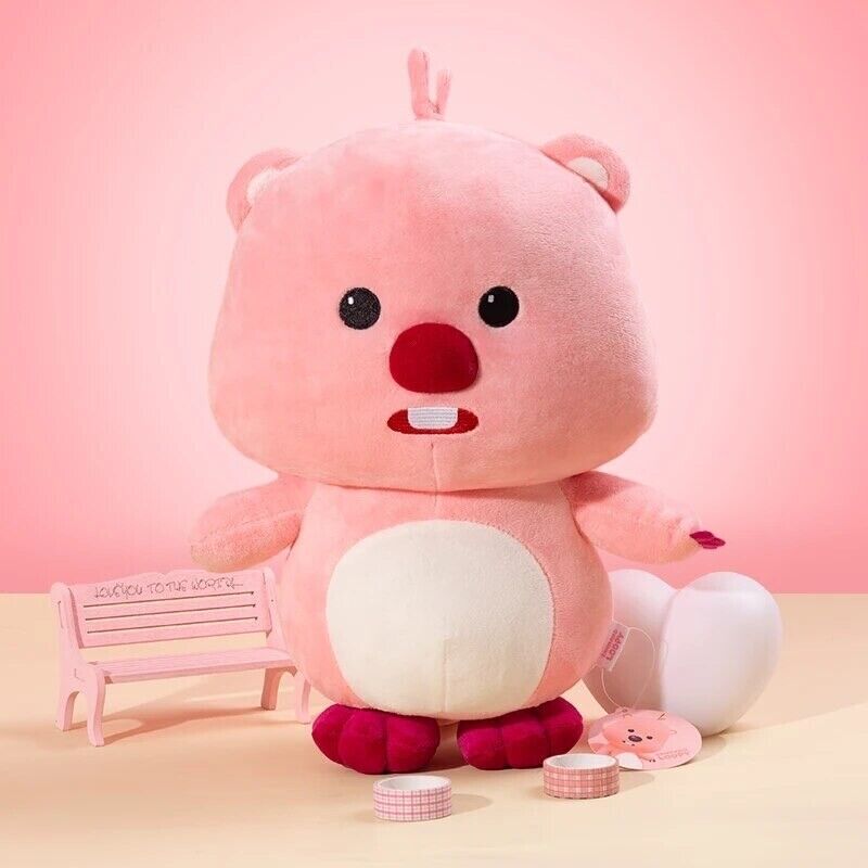 ZANMANG LOOPY Plush Original Standing Pink Beaver Doll USA SELLER AUTHENTIC
