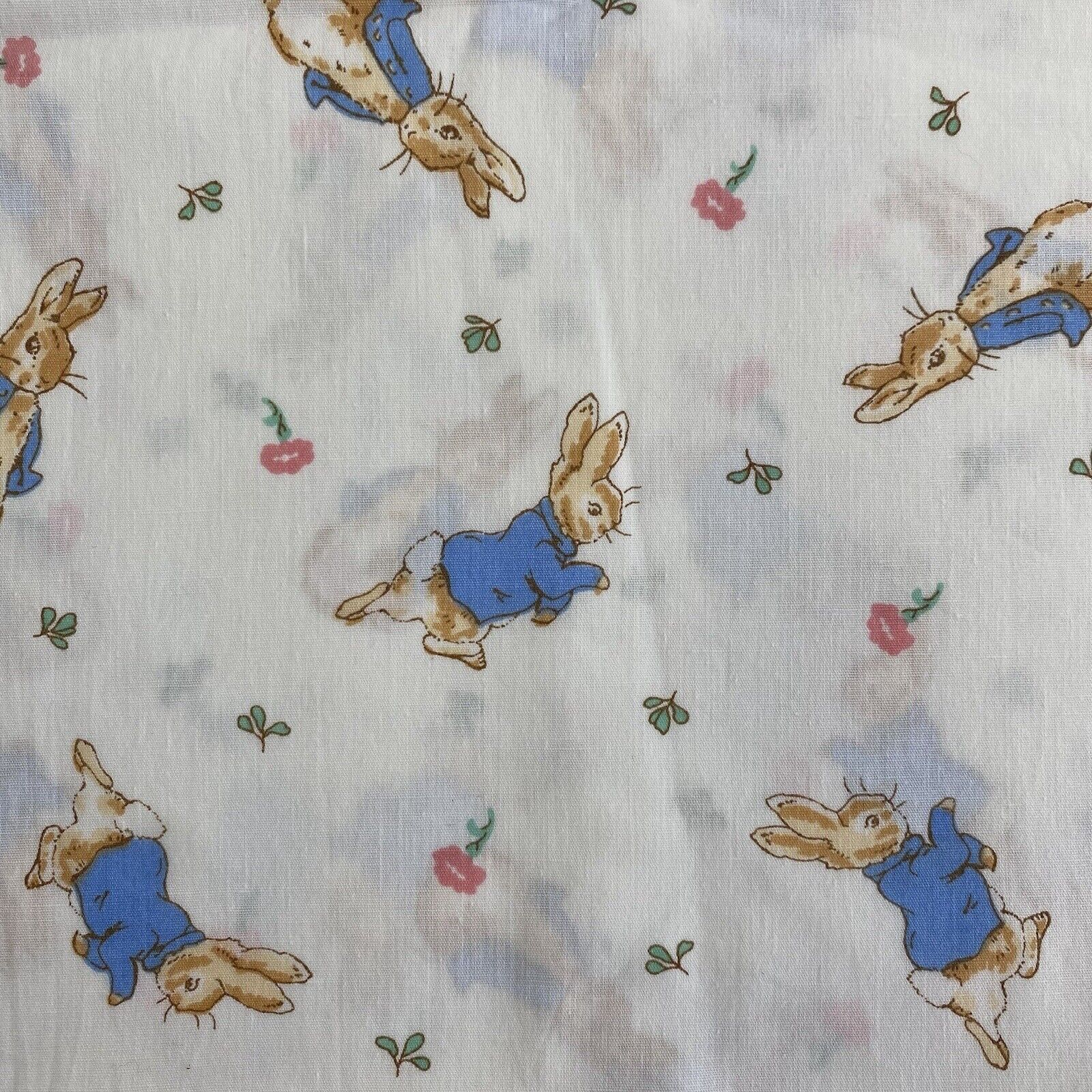 Vintage Fabric Beatrix Potter Frederick Warne 1992 Peter Rabbit 45