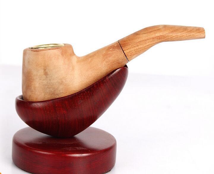 Collectible Durable original Wood Wood Smoking Tobacco Pipe Cigarette Pipes 