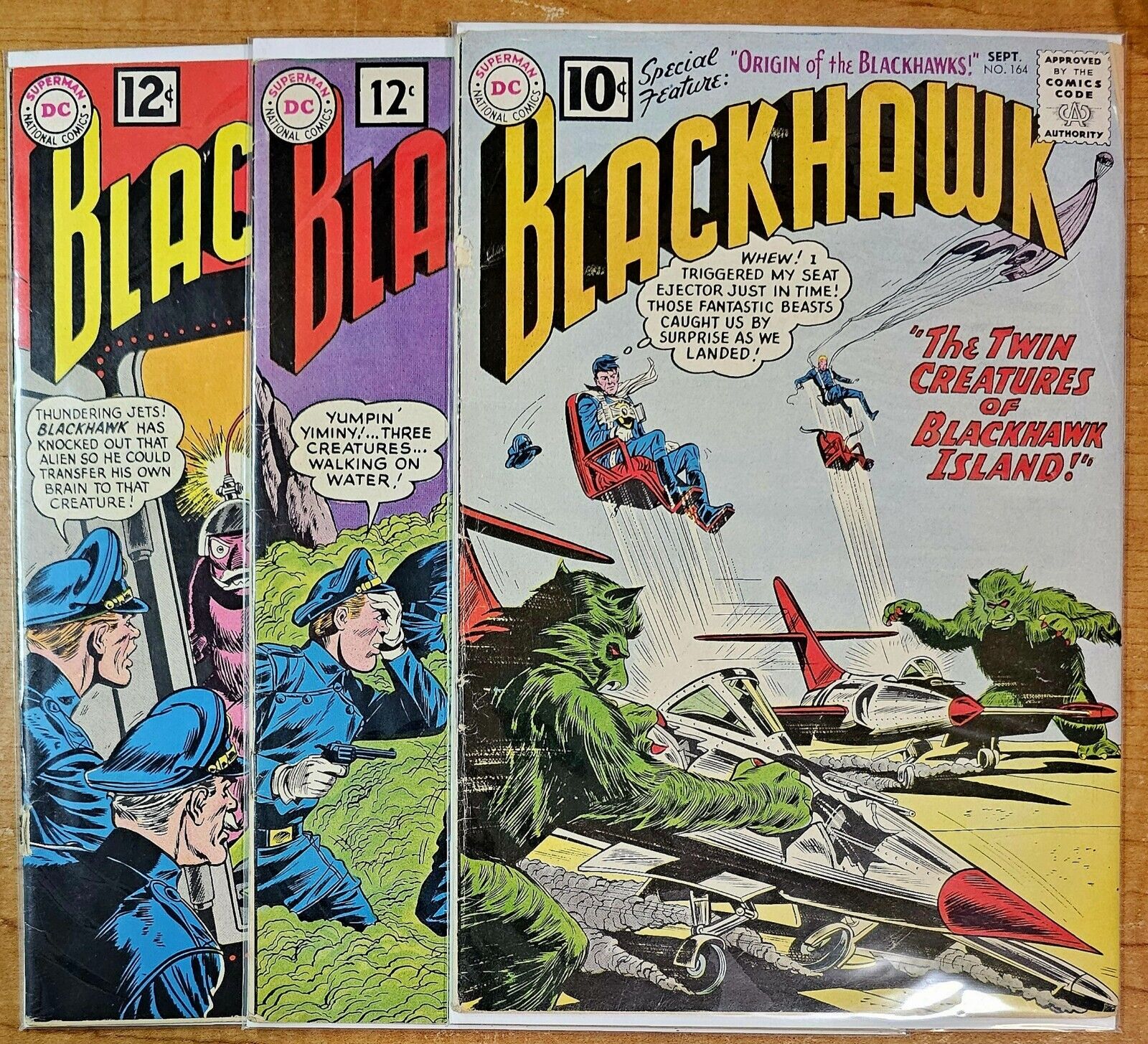 Blackhawk Comics Lot 164, 167, 175