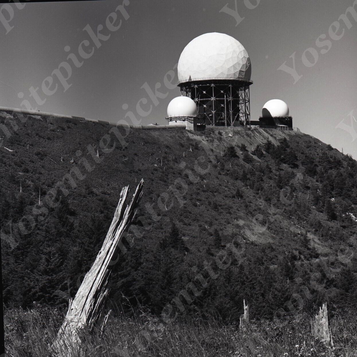 a15 Original Negative 1966  Mt Hebo AFS Radar Station Mountain top 451a