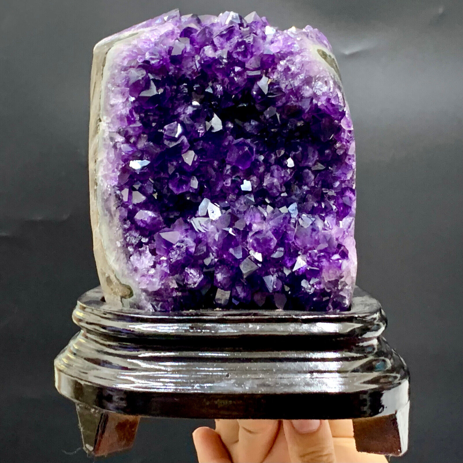 5.5LB Natural Amethyst geode quartz cluster crystal specimen Healing