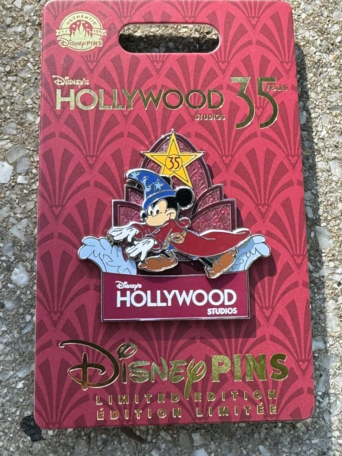 2024 Disney Parks Hollywood Studios 35th Anniversary Sorcerer Mickey LE Pin Map