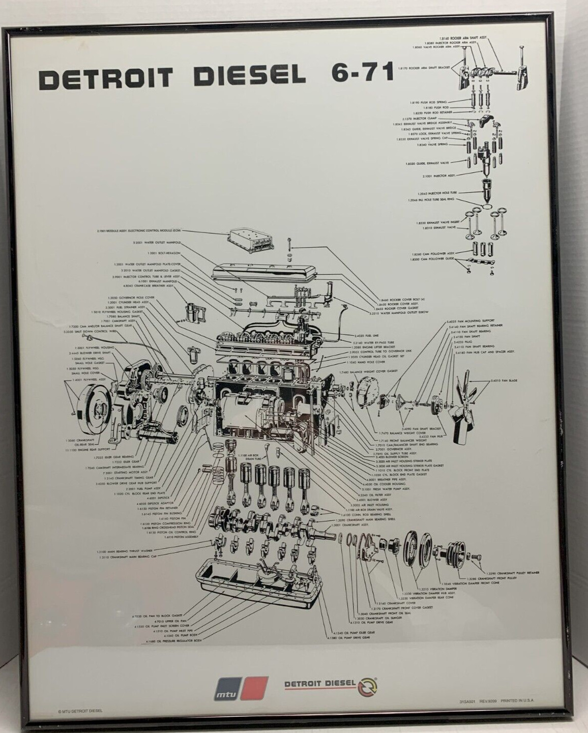 Man Cave Sign, Detroit Diesel Engine, Diesel Shop Sign