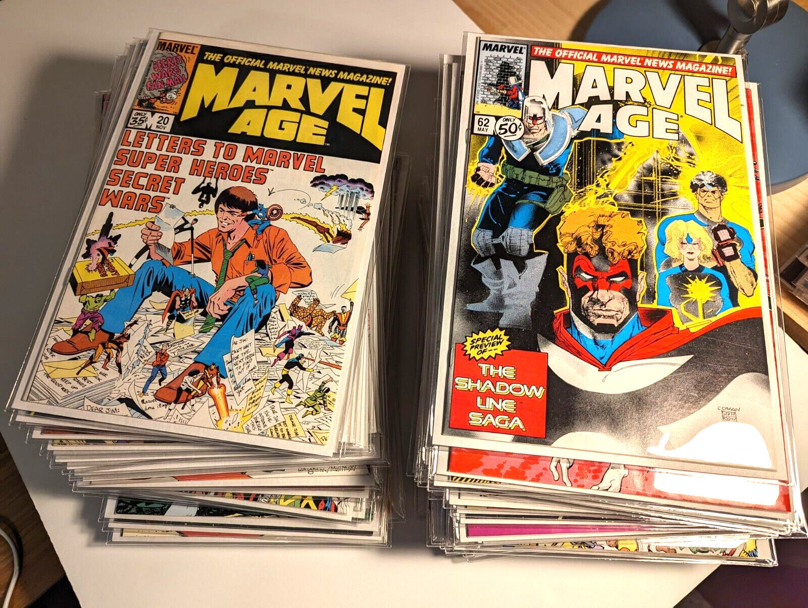 75-ct Marvel Age lot (1983) 9.0-9.8 Anns KEYS 29 31 38 74 76 82 83 86 97 104