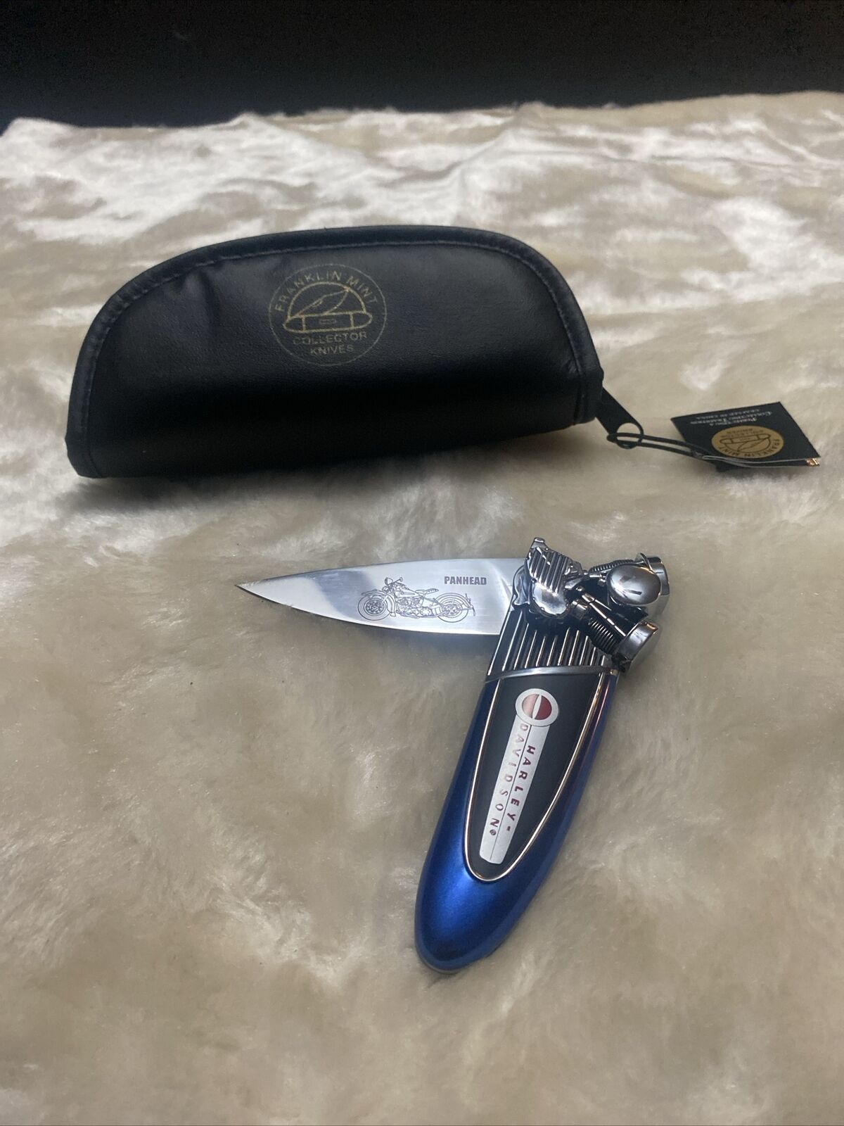 Franklin Mint - Harley Davidson Folding Pocket Knife - Panhead