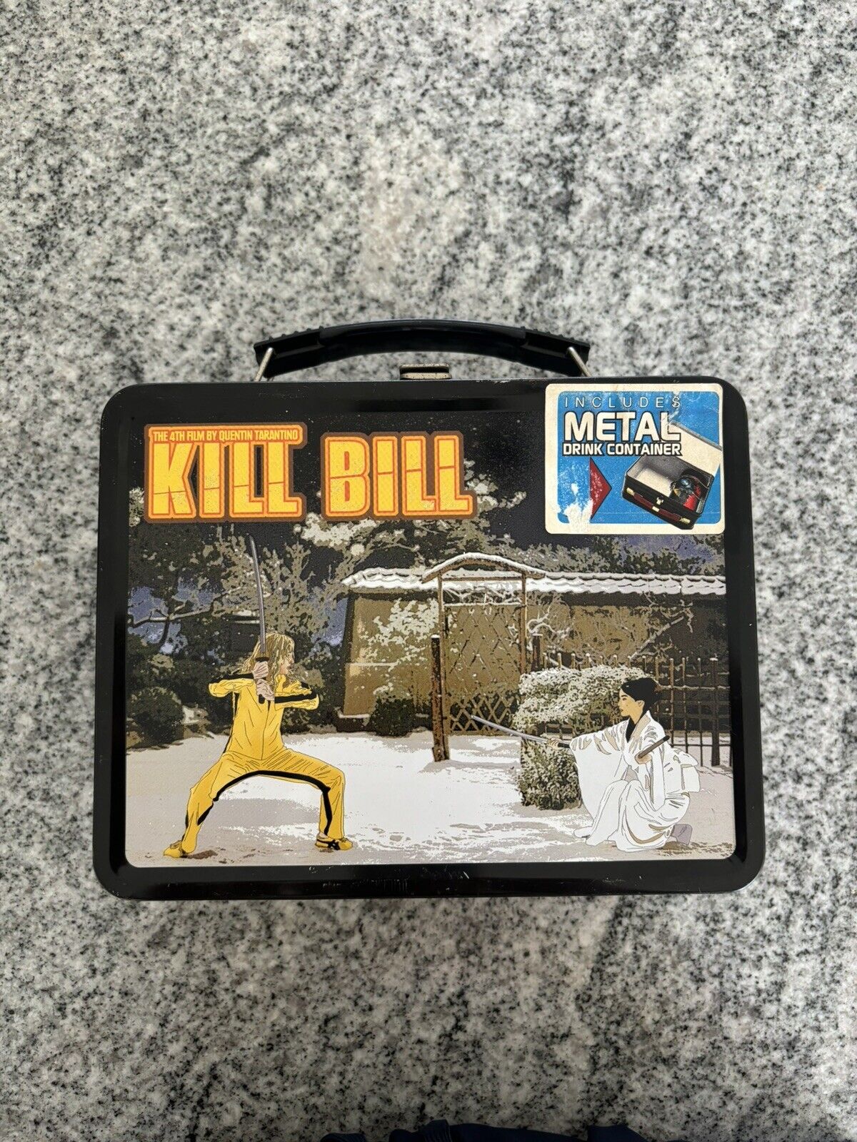 Vtg Kill Bill Metal Lunch Box & Thermos The Bride Neca 2004 Quentin Tarantino
