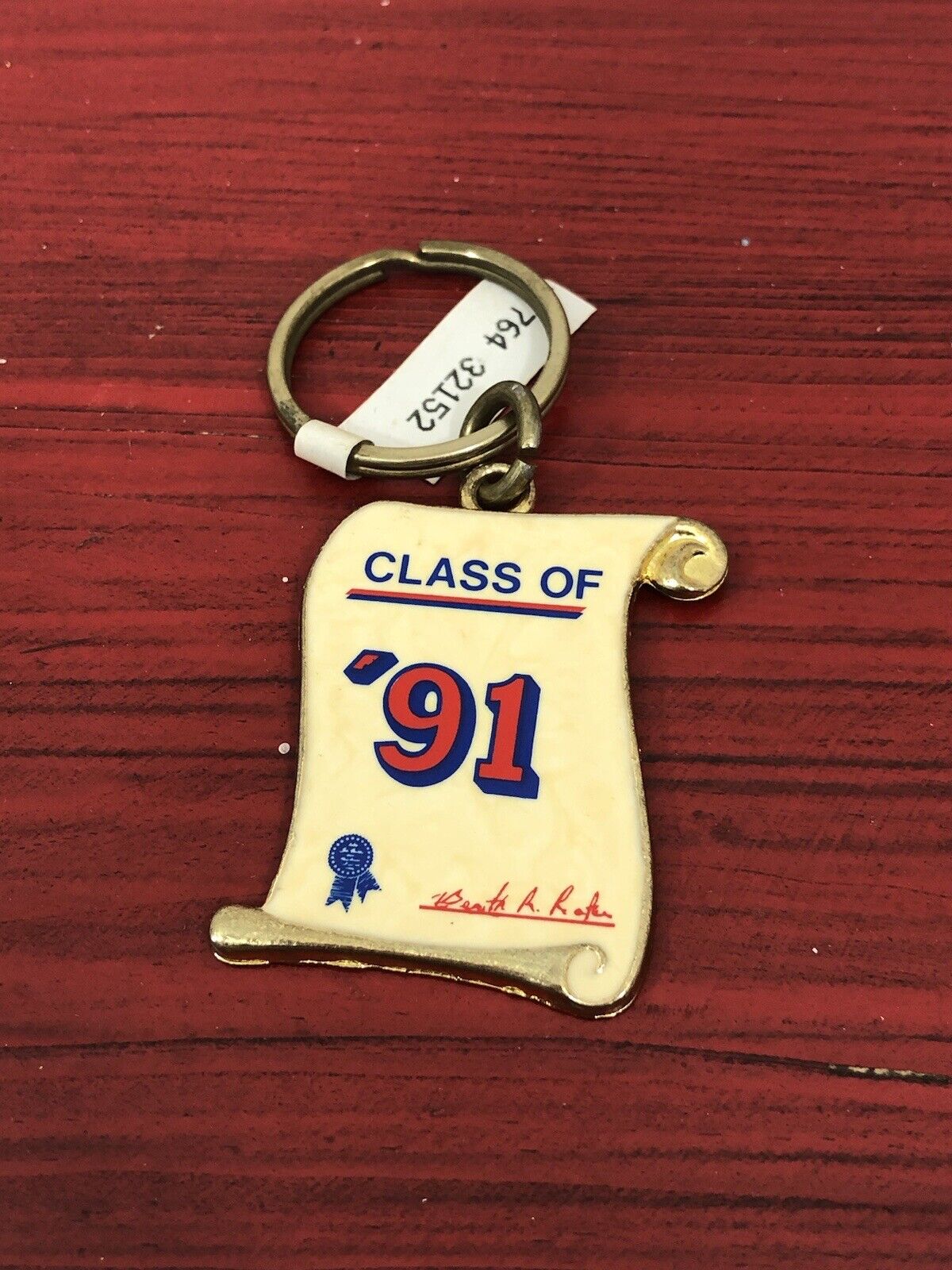 Vintage 1991 Class of \'91 Keychain Enamel Replacement Deadstock