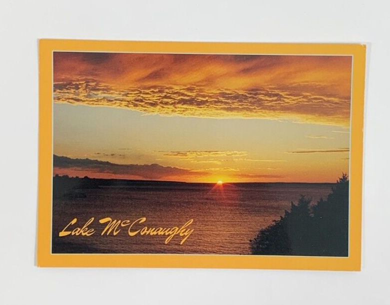 Sunset on Lake McConaughy at Ogallala Nebraska Postcard Unposted