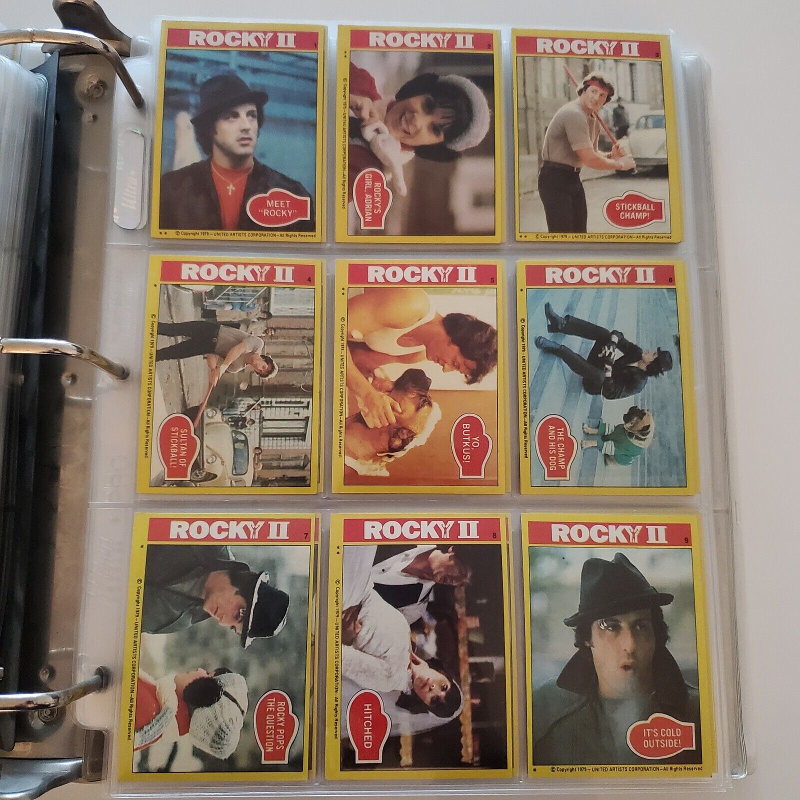1979 Topps Rocky II Movie Complete Set Vintage Trading Cards (99) W/ Stickers 22