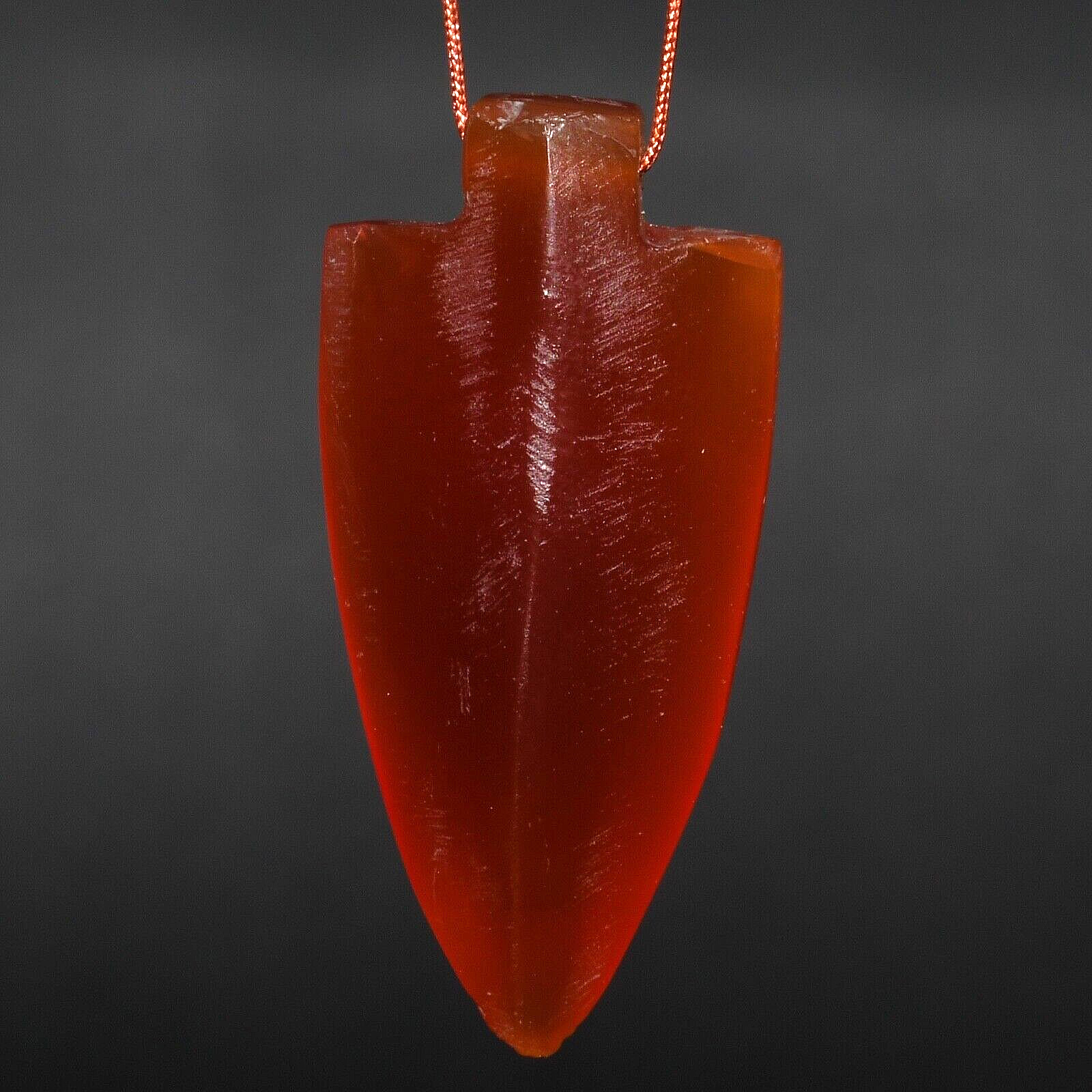 Ancient Old Pyu Culture Arrowhead Carnelian Amulet Bead in Perfect Condition