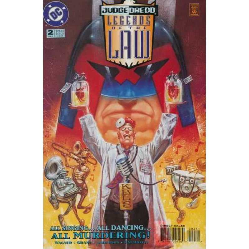 Judge Dredd: Legends of the Law #2 in Near Mint minus condition. DC comics [a;