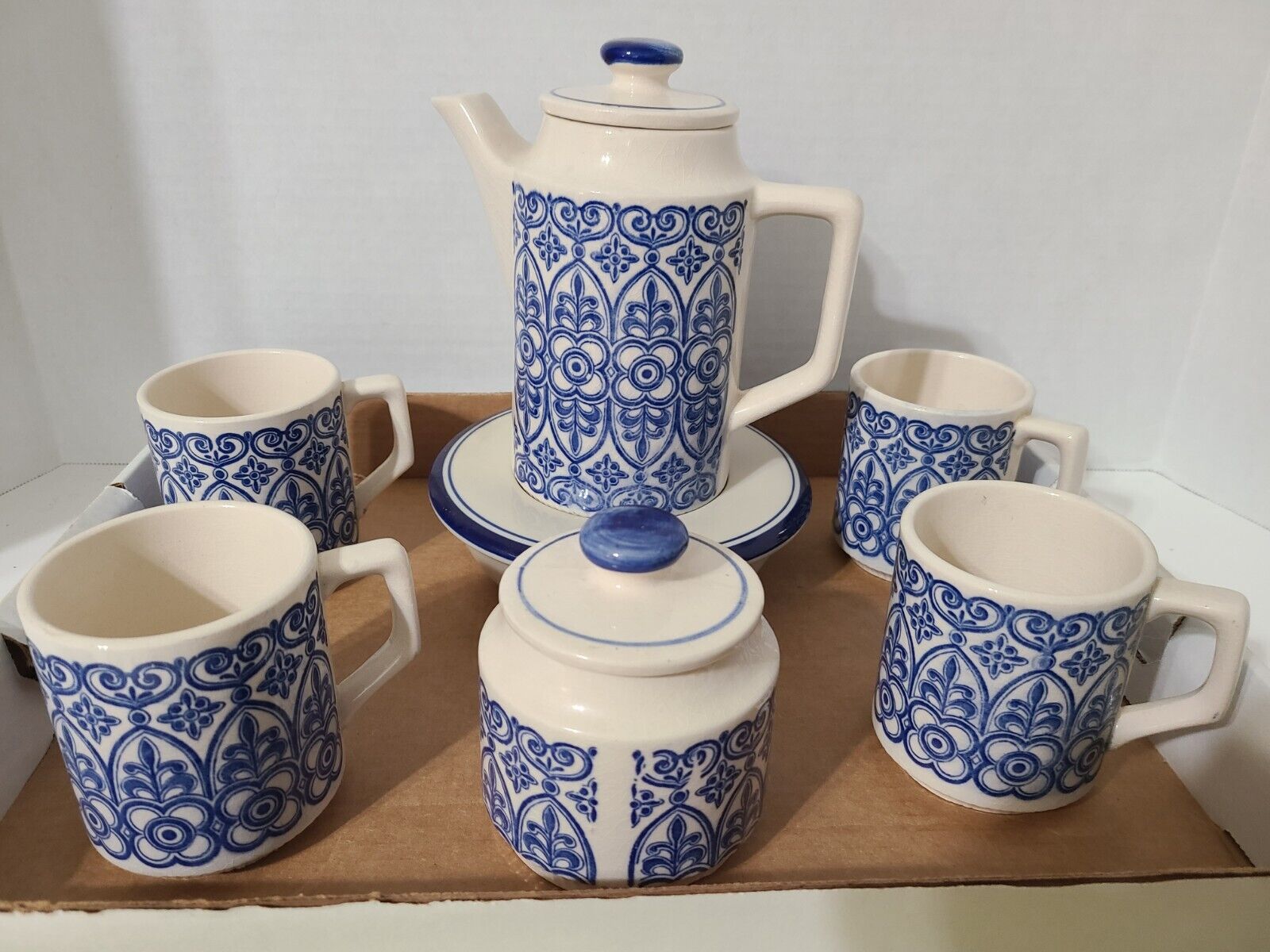 Gailstyn Sutton Teapot Coffee Pot Cups Sugar SET Of 7 Made In Japan
