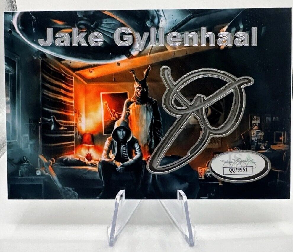 Beautiful Rare Jake Gyllenhaal Donnie Darko  Custom Autograph Card- JSA 1 of 1