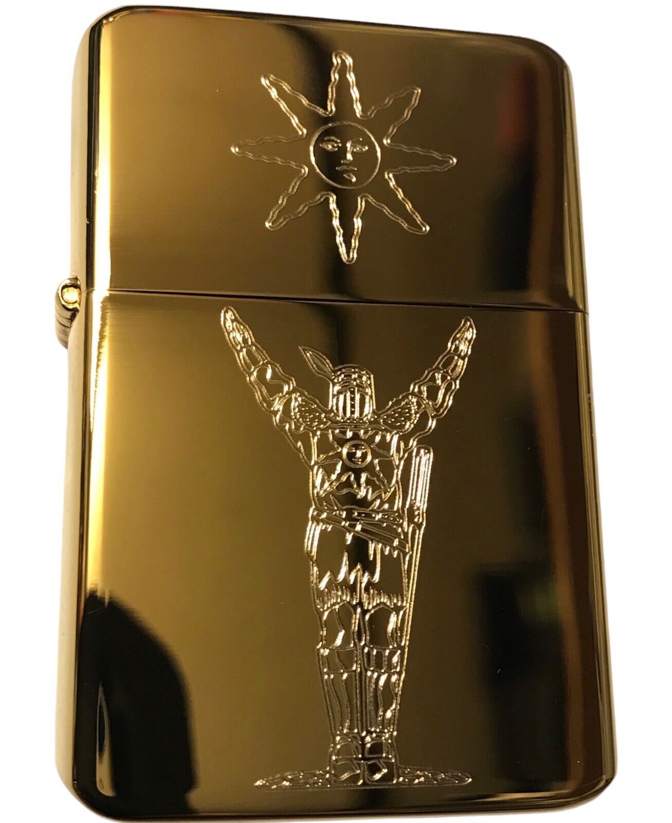 Dark Souls PRAISE THE SUN Solaire Lighter Polished Gold finish *FREE ENGRAVING*