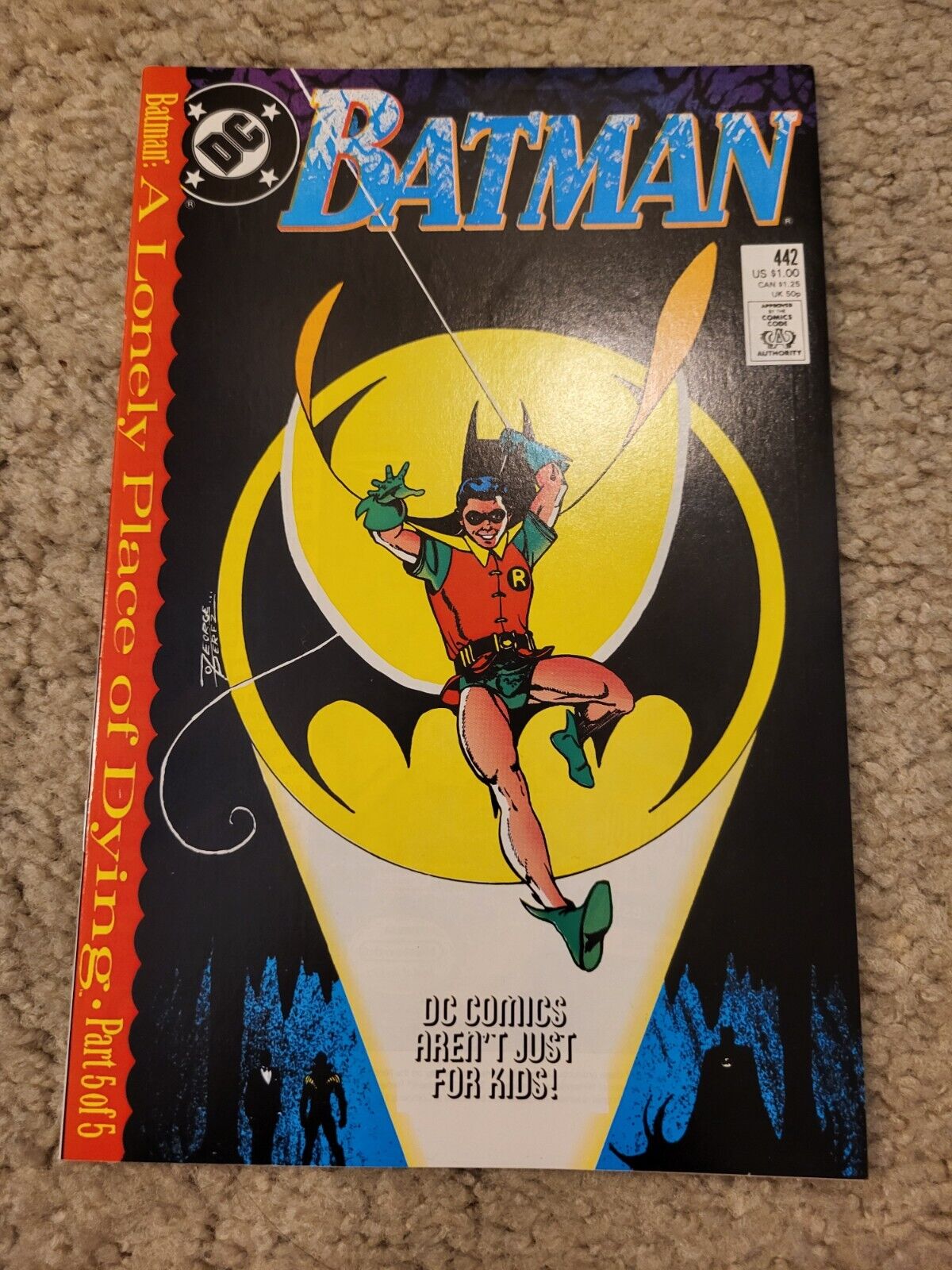 BATMAN 442 DC Comics lot 1st Tim Drake in Robin costume 1989 HIGH GRADE