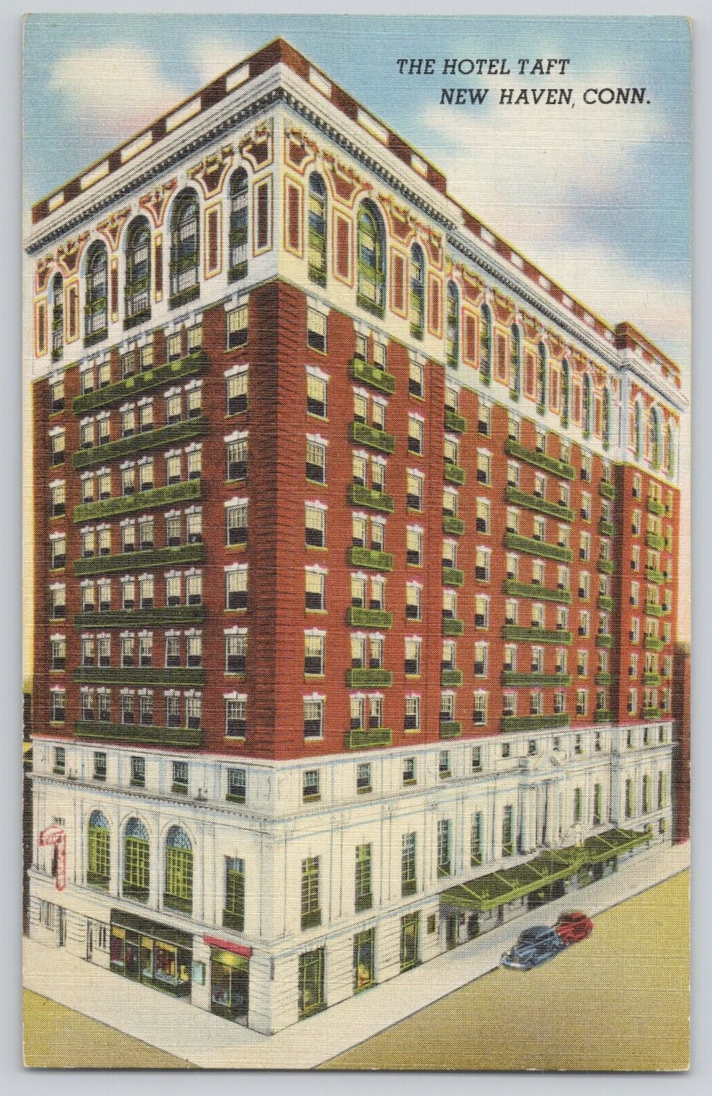 Postcard  The Hotel Taft, New Haven, Connecticut