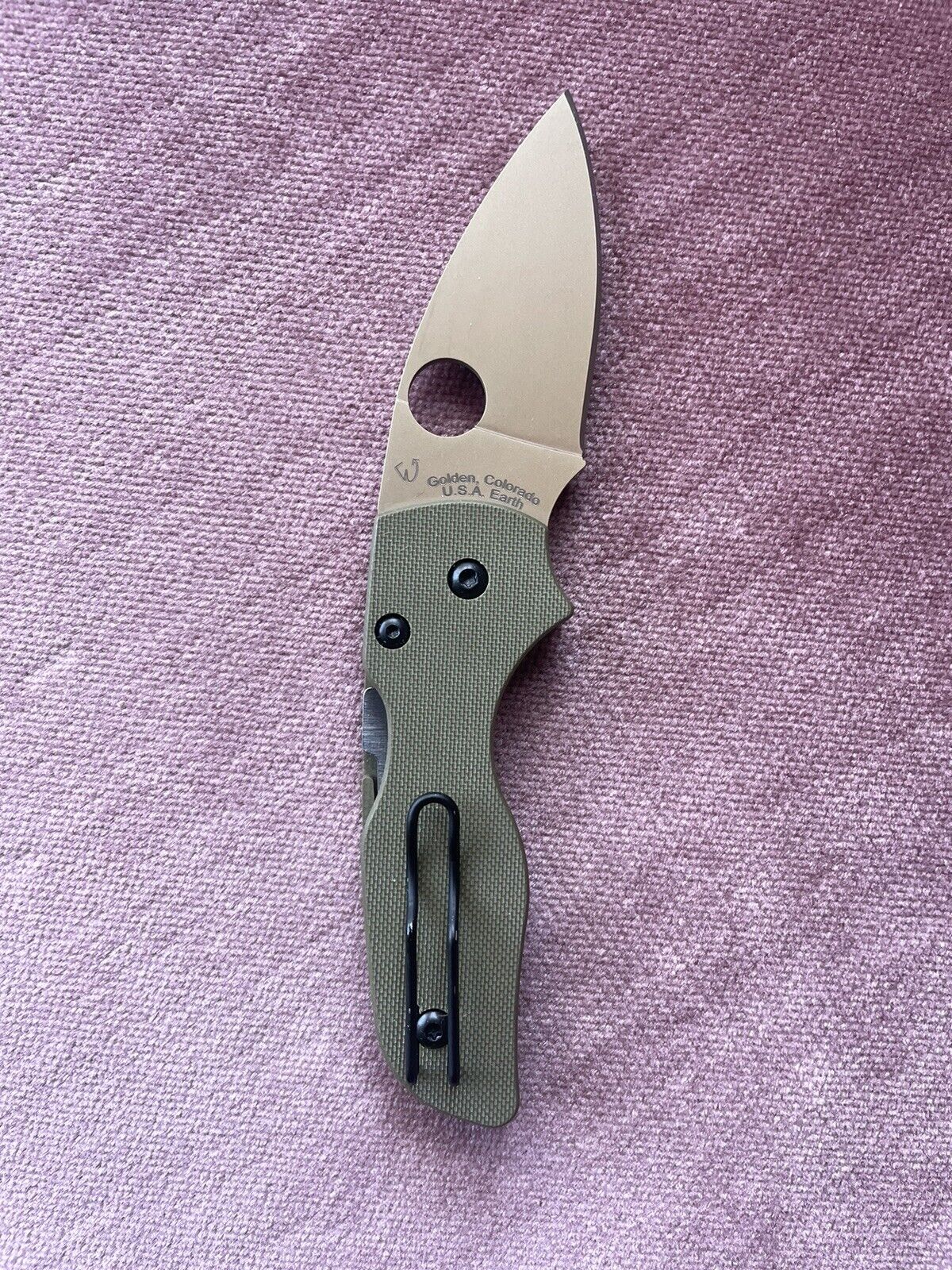 Spyderco REC Exclusive Lil Native 🥑 - OD Green G10 - FDE  CTS-204P Factory 2nd