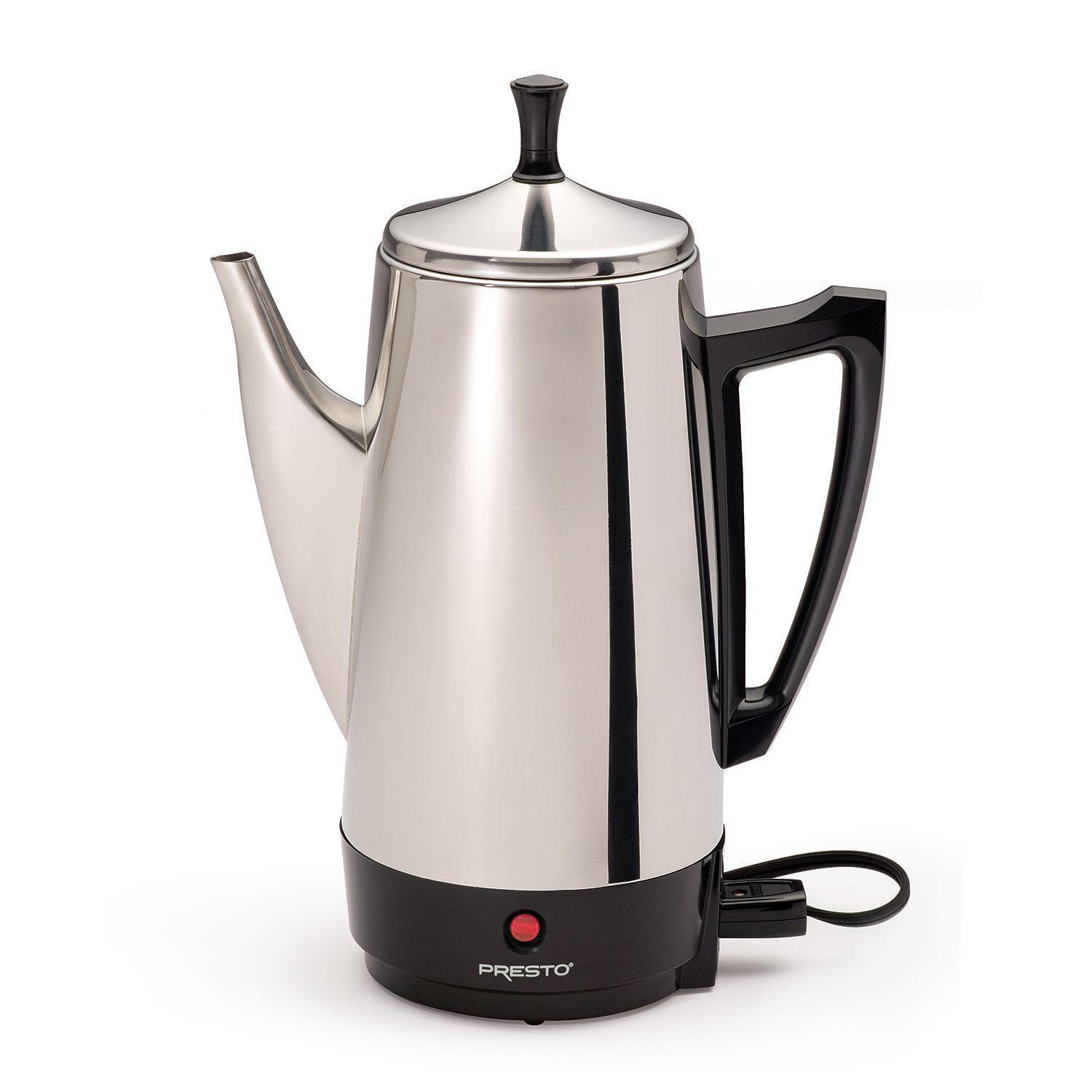 Presto 12-Cup Stainless Steel Electric Percolator. |925