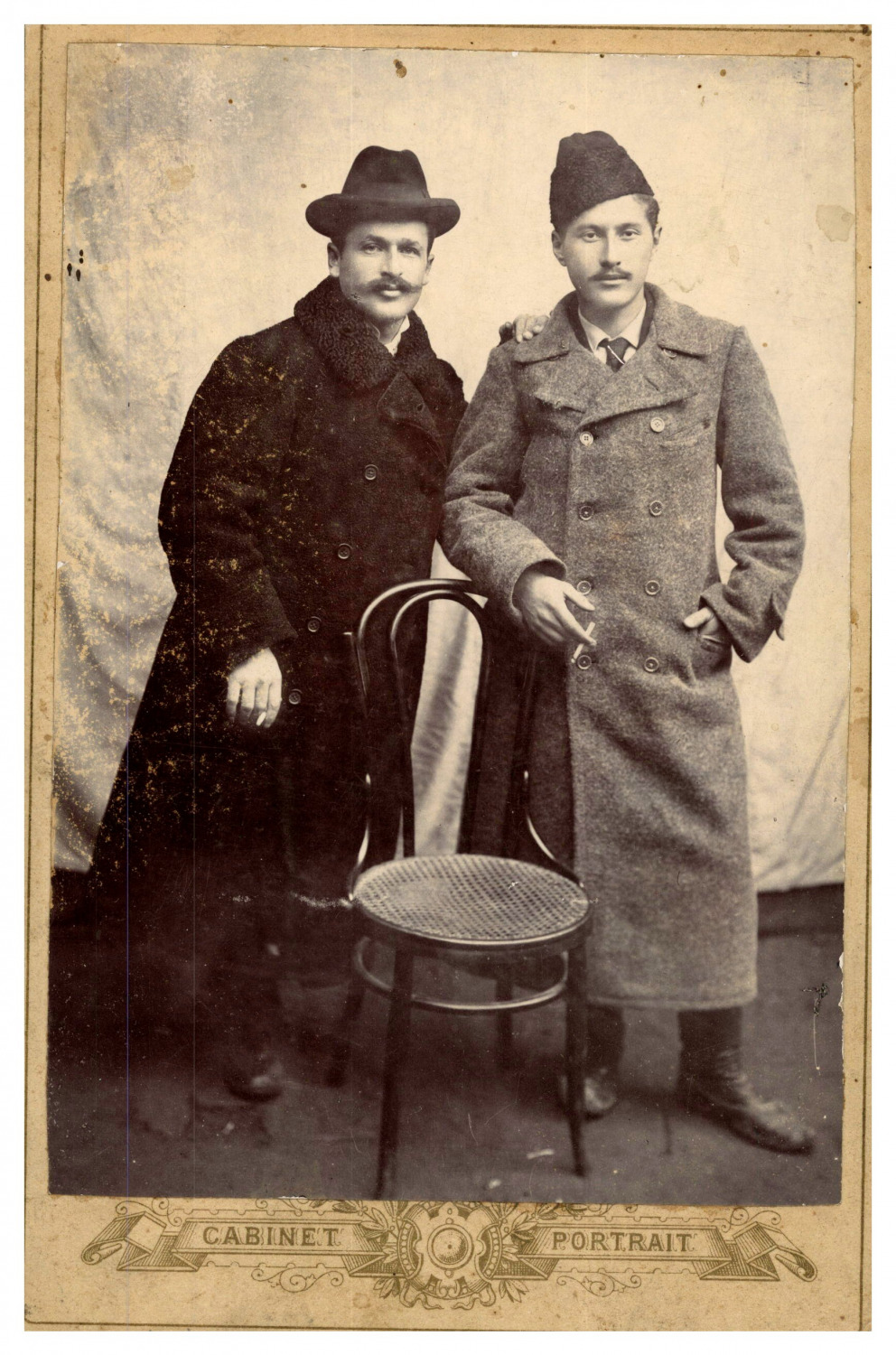Two Iranian Gentlemen, Poland.  Photographer: unknown.Qajar, Persia.  Tirage
