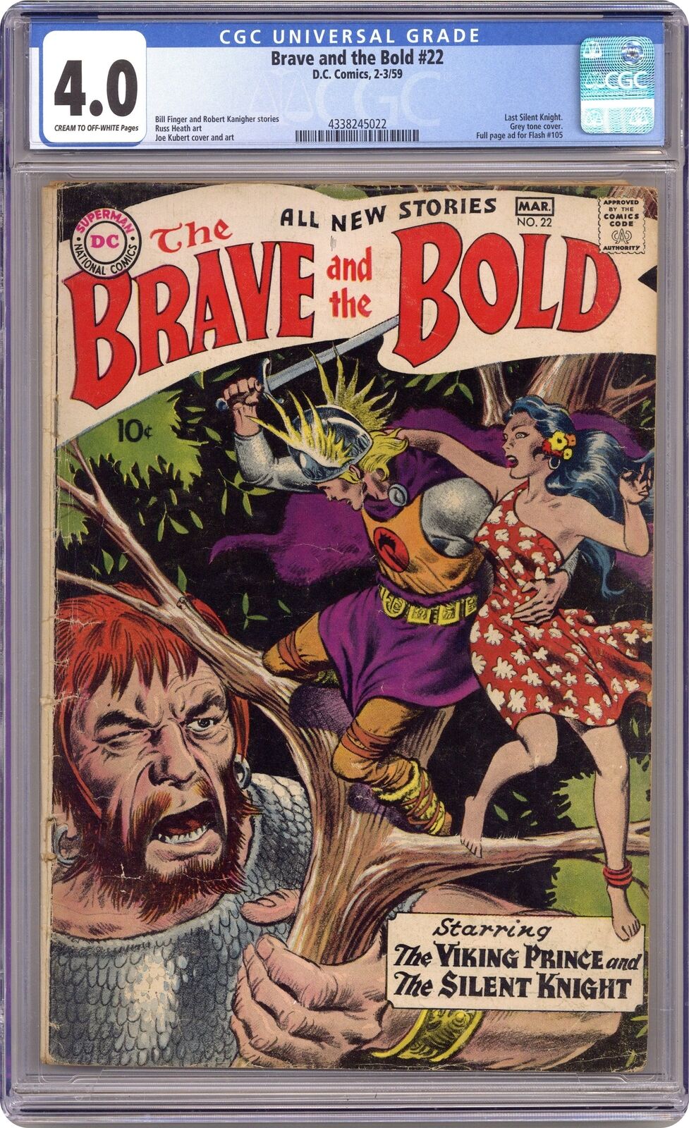 Brave and the Bold #22 CGC 4.0 1959 4338245022