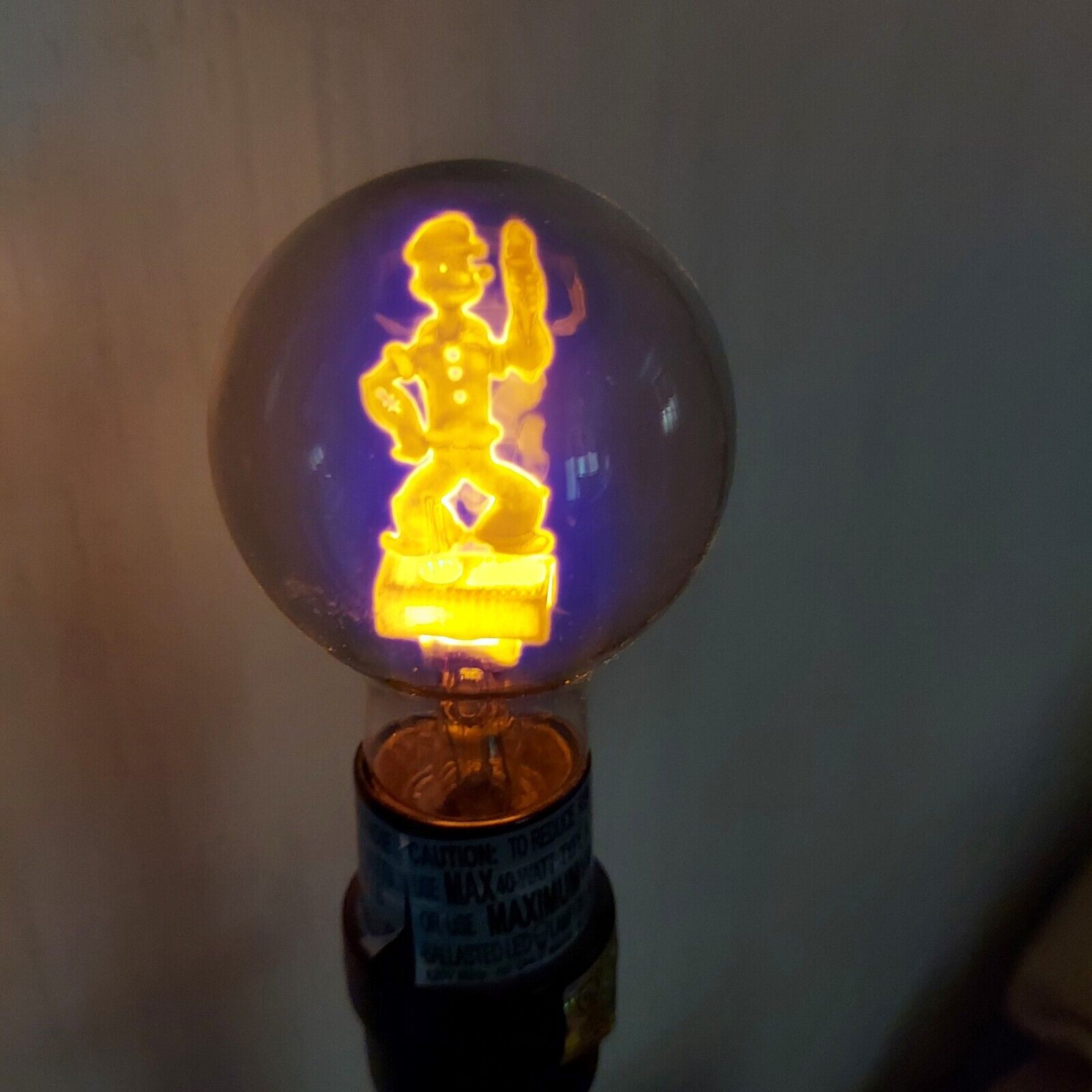 Antique Aerolux POPEYE Light Bulb