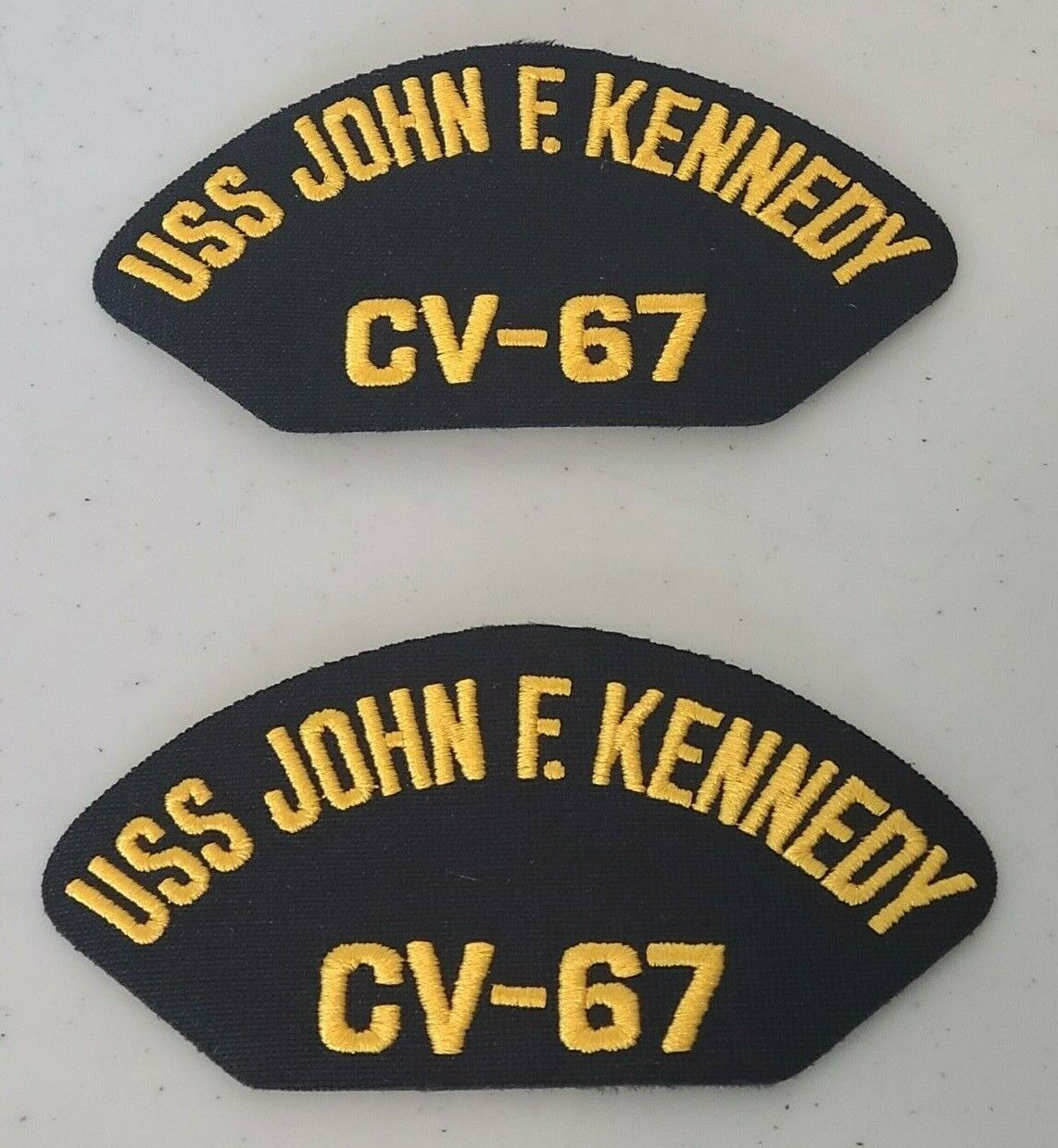 LOT 2  - USS John F. Kennedy CV-67 Patch Military US Navy Ship Big John Carrier