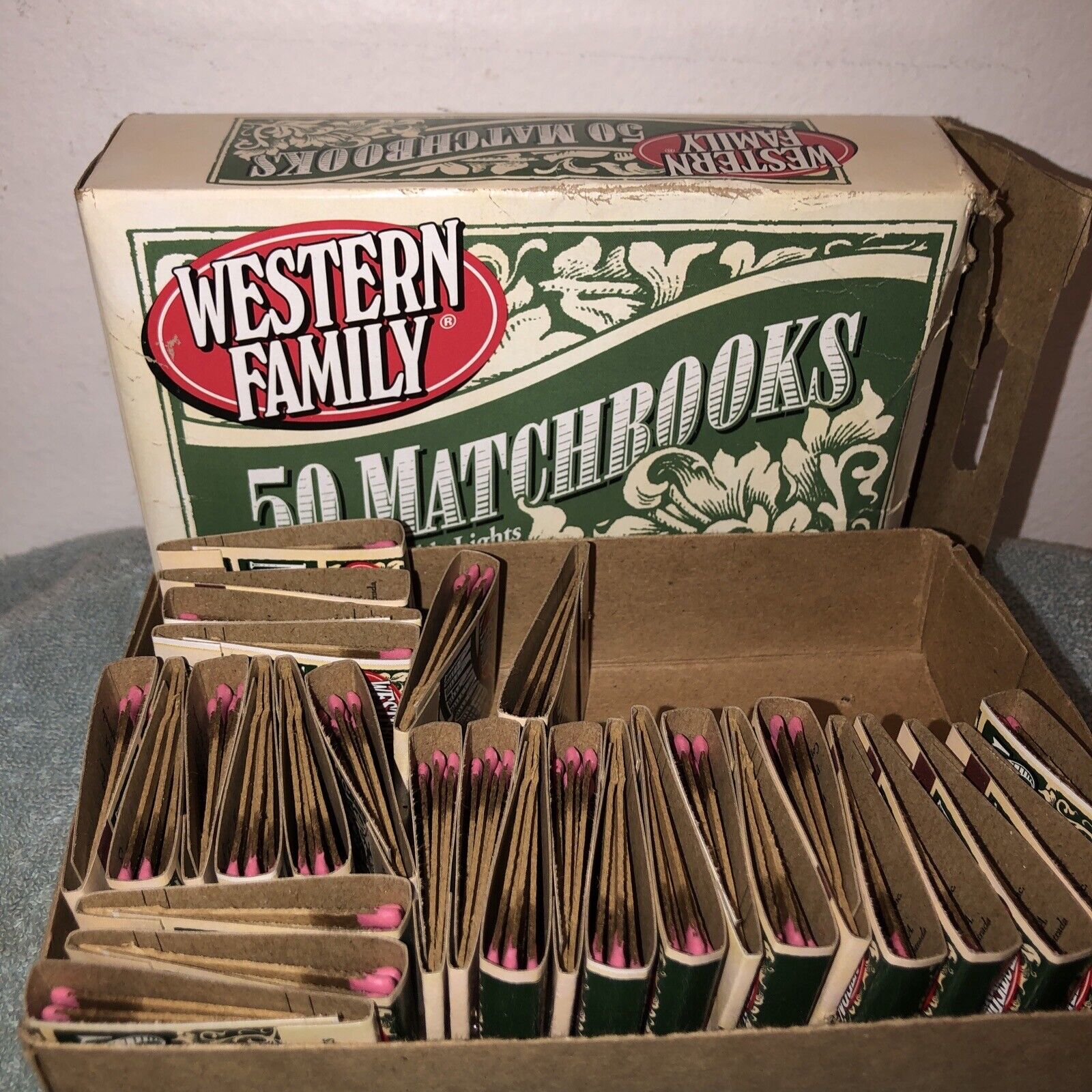 Vintage Shur-Fine 50 Pack Box Of  Matches But Only 28 Matchbooks In