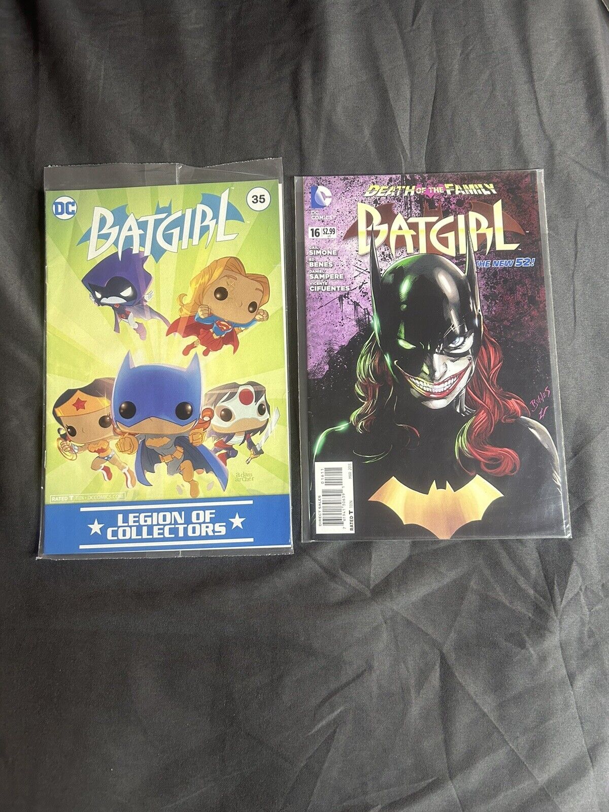 Batgirl #35 2016 Funko DC Exclusive Variant/Batgirl Death Of The Family #16 2013