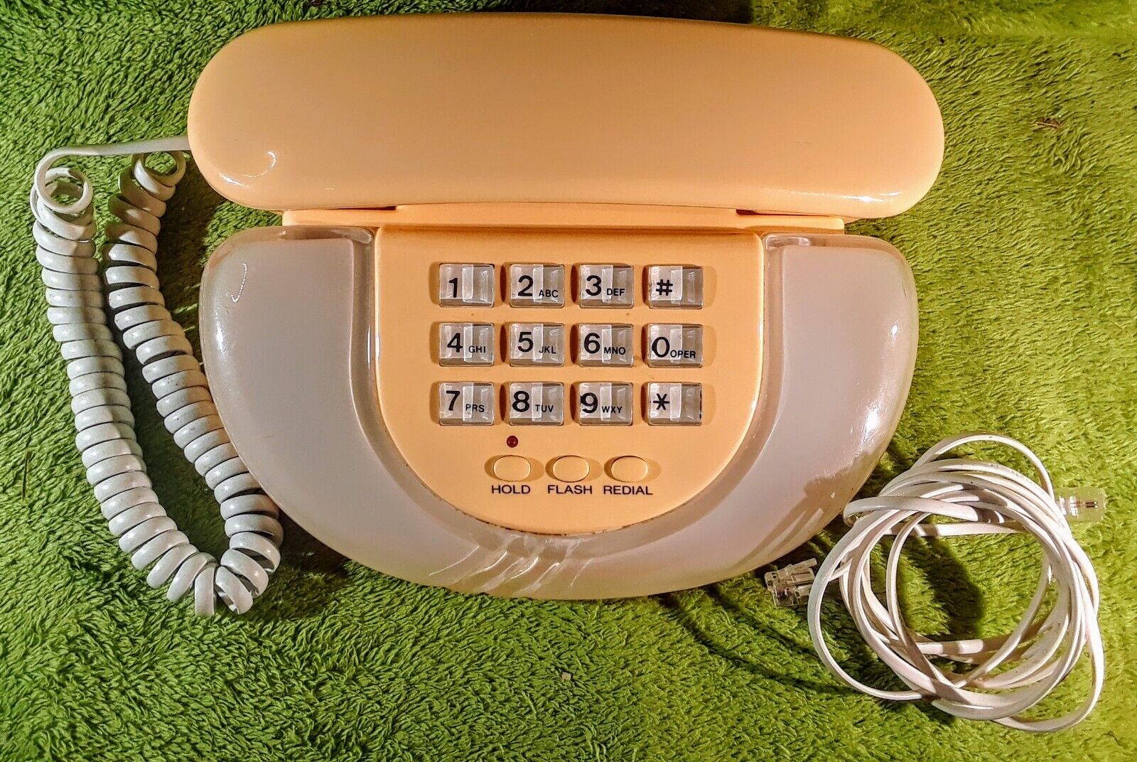 Vintage Columbia  Peach Colored Telephone Model GL-700