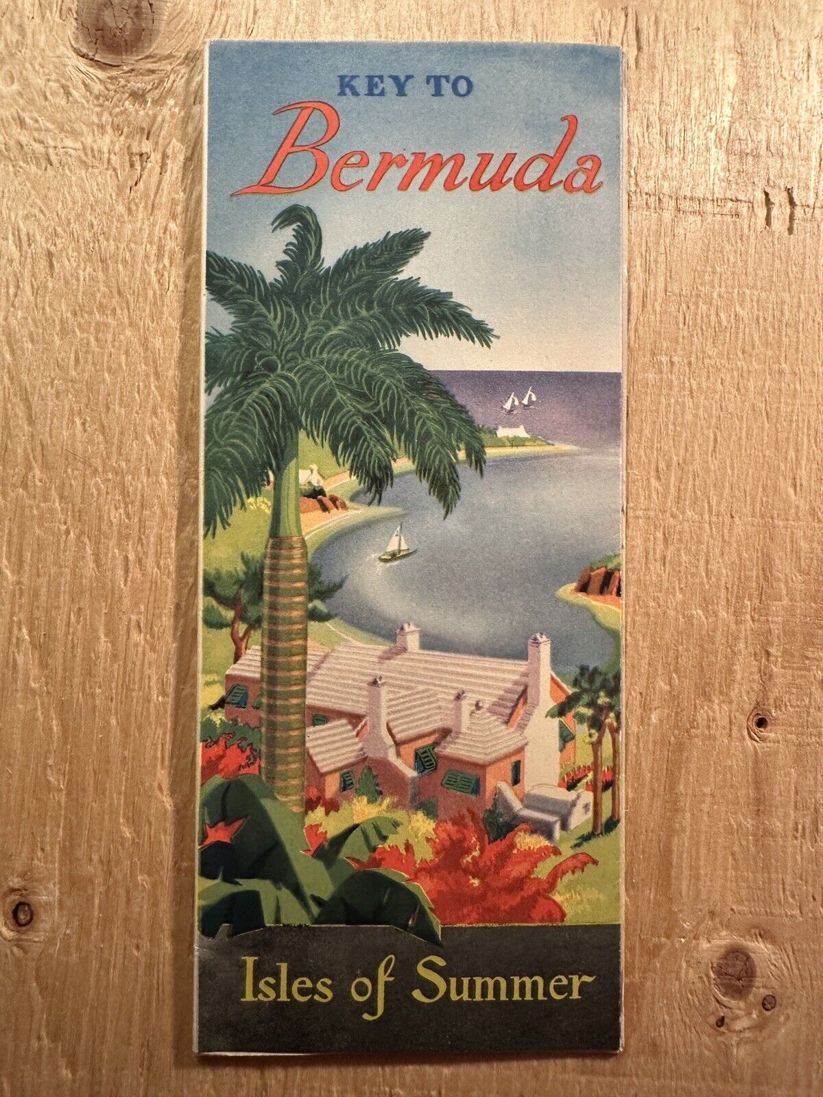 vintage travel brochure for Bermuda