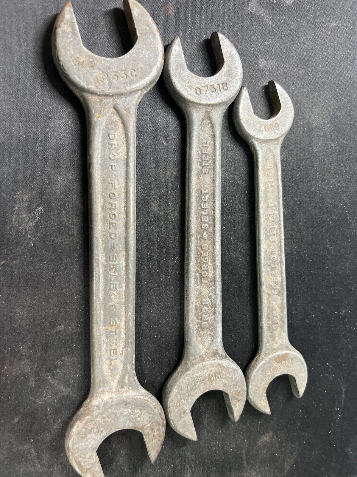 Vintage Indestro Metric Double Open-End Wrench Set - Made In The USA - 3 Piece